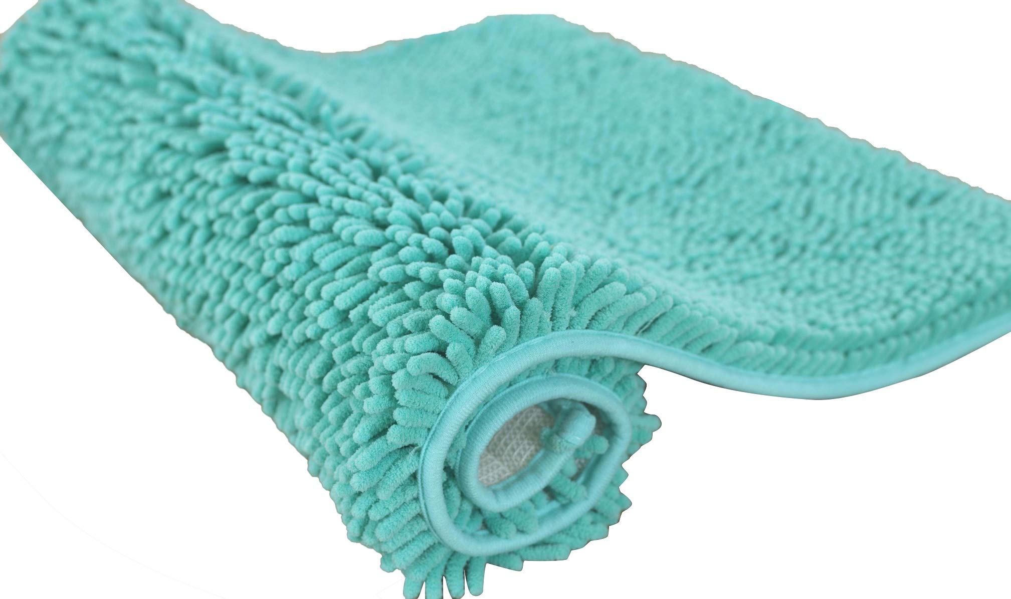 Bathroom Rug Shower Bath Mat Washable Plush Soft Microfiber Chenille