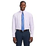 IZOD Men's Dress Shirt Regular Fit Long Sleeve