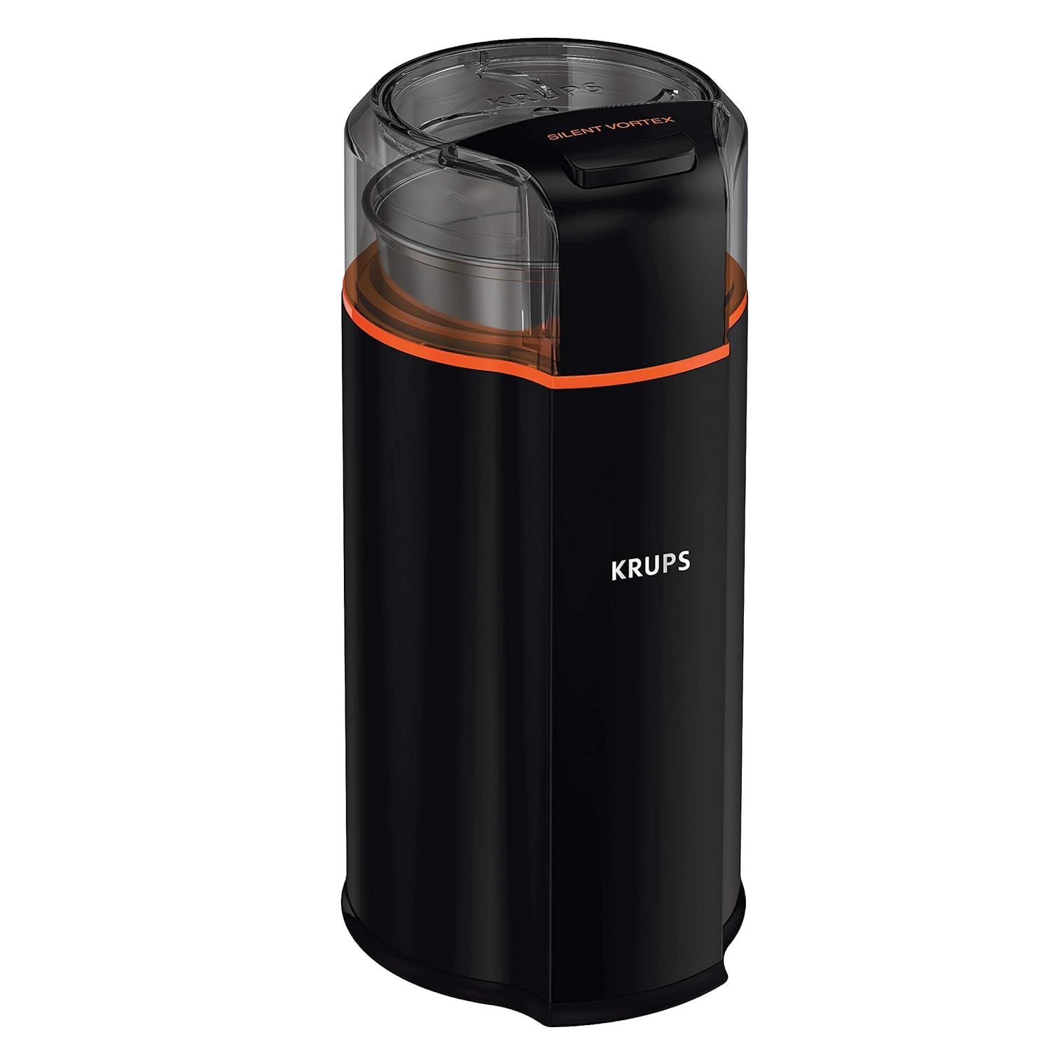 Krups GX332850 Vortex Coffee, Spice Dry Herbs, Silent Grinder, 4.33 X 4.02 X 8.46 In, Silver (Renewed)