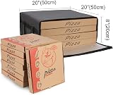 musbus Pizza Carrier Insulated Bag Large 20x20 8H 20W x 20D Black Red view 5