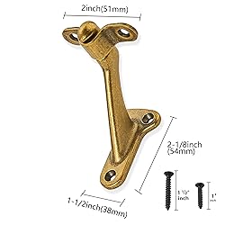 ZAUYX 10 Pack 3 Inch Hand Rail Bracket Antique