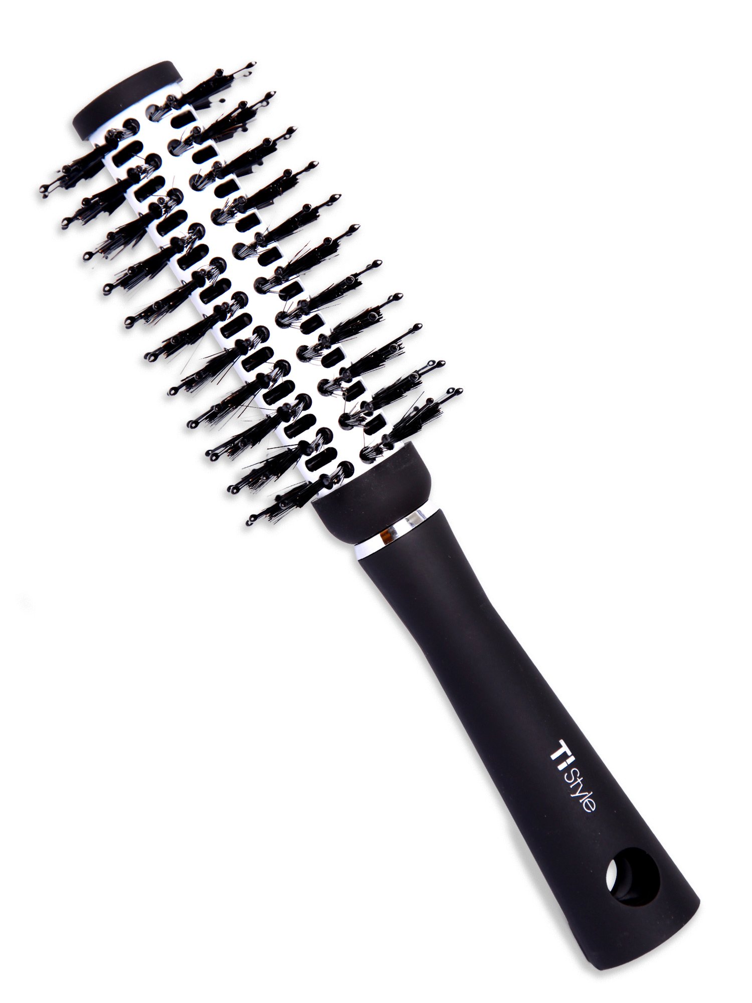 Round Barrel Ceramic Hair Brush Natural Boar Bristles