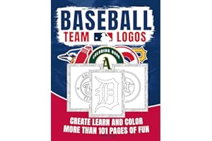 Baseball Team Logos Coloring Book for Kids: Activity Book with All Major Play Ball Teams, Fun Facts, and Trivia for All Fans 