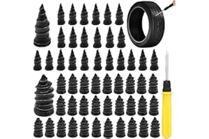 80PCS Tire Repair Rubber Nail, Vacuum Tire Repair Kits Spiral Rubber Nails, Tire Screw Plug Fast Tool Self Service Tire Repai