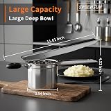 SPEENSUN Potato Ricer with 3 Discs Stainless Steel Heavy Duty Masher view 4