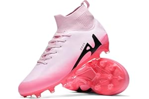 TOPSFEBA Soccer Cleats for Mens Womens Indoor Soccer Shoes Unisex Baseball Turf Shoes Youth Rugby Shoes Adult AG FG TF Football Boots Wide Training Sneaker