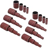 scottchen PRO 32 Pack Spindle Sander Sleeves, 2&rdquo;Length, 1/2&rdquo;,3/4&rdquo;,1&rdquo;,1-1/2&rdquo; Diameter Sanding Sleeves Set for Drill,40 80 120 240 Grit