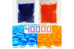 DORTRUE Gel Balls Blaster Ammo Splat r Ball Refill 7-8 mm,2 Packs,40,000 Pieces Orby Blasters Rounds Gel Splatter Blaster Refill, for Ages 14+