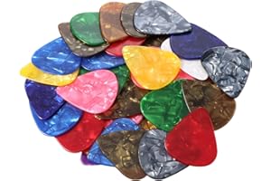 Guitar Picks, 30 Pcs Celluloid Guitar Pick, Acoustic Guitar Picks with Storage Case for Electric Guitar, Bass or Ukulele (0.4
