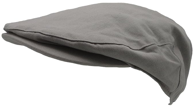 gray flat cap