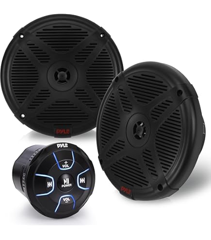 Amazon.com: GUZARE 6.5 inch Marine Bluetooth Speakers - 2 Way