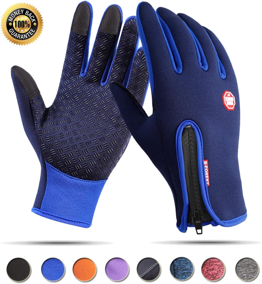 Achiou Touchscreen Winter Gloves for Warm iPhone iPad Bicycling Cycling Driving Anti-Slip Gloves Running Hiking Climbing Skiing Outdoor Sports for Men Women