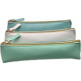 Aspamms 3PCS Small Makeup Bag for Purse, Mini Portable Cosmetic Bag for Women, Coin Purse Lipstick Cosmetic Accessories Leather Organizer, Small Travel Kit Storage Pouch