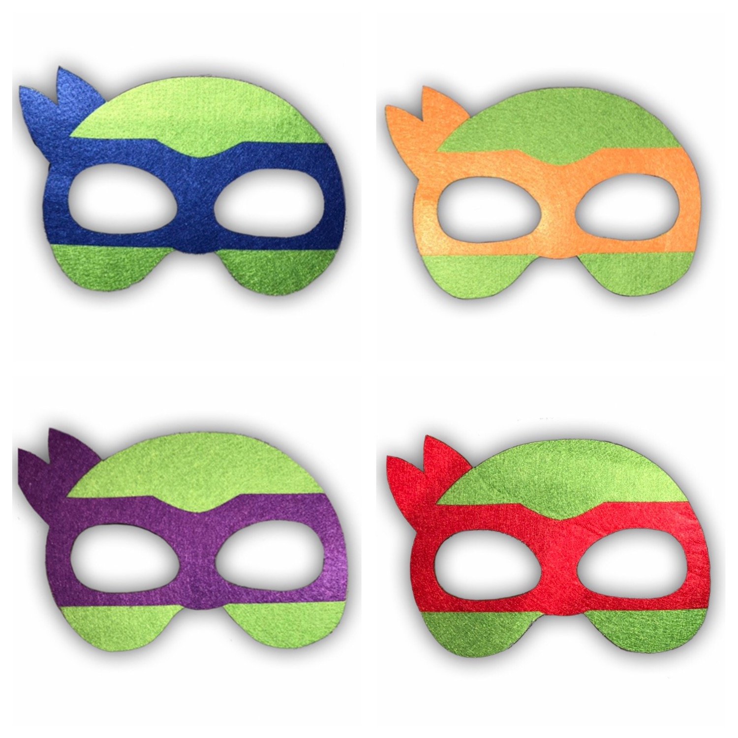 TEENAGE MUTANT NINJA TURTLES Felt Mask Set - X4 MASKS