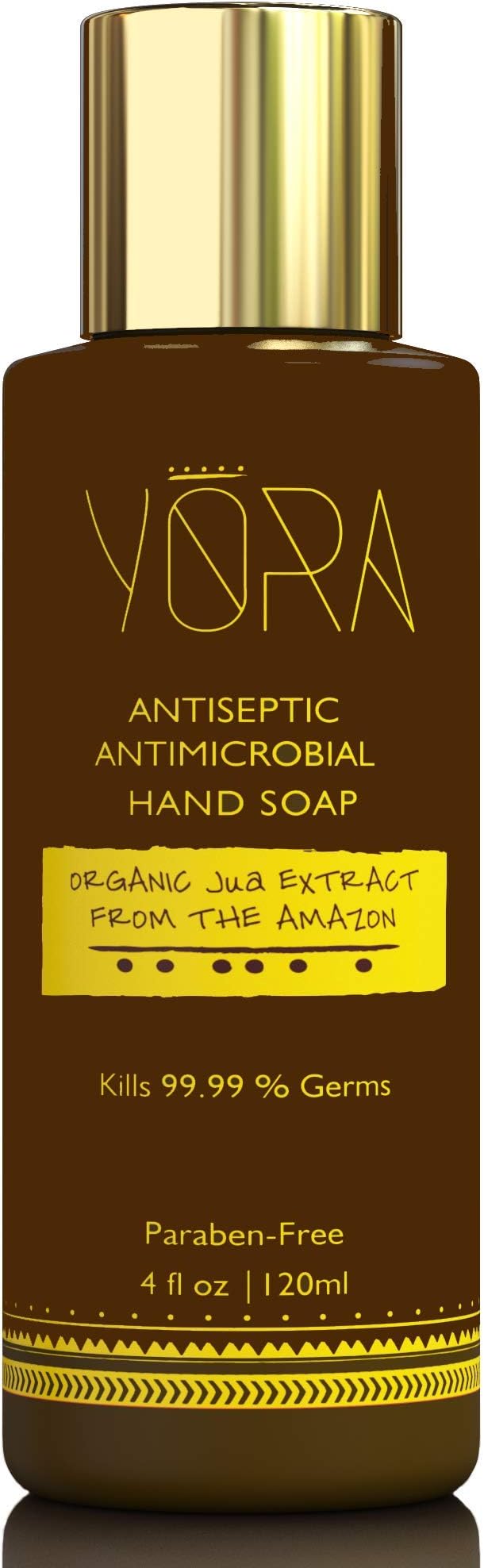 Yora Hand Soap Sanitizer Extra Strength Kills 99.99% Germs Antiseptic and Antimicrobial Enhanced | Organic Jua Extract