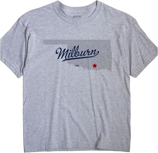 GreatCitees Milburn Oklahoma TShirt MAP Clothing