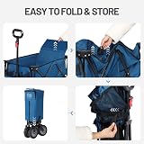 TIMBER RIDGE Folding Camping Trolley Wagon 200L Heavy Duty 100KG Capacity view 3