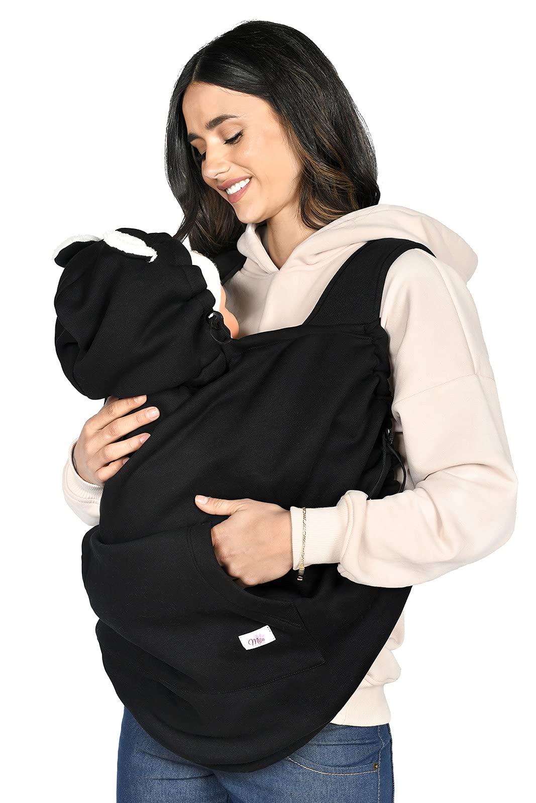MijaCulture Maternity Soft Warm Baby Universal Carrier Cover 4129 (Black)