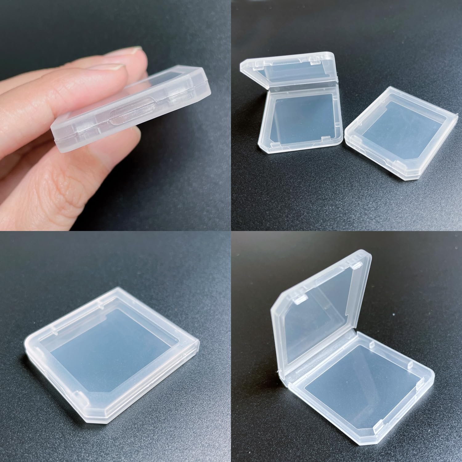 12Pcs Game Case Clear Game Card Box Anti Dust Cover Transparent Storage Box Case for DS 3DS DSI Protective Single Cartridge Holder