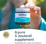 Optibac Probiotics Saccharomyces Boulardii 80 Capsules - Vegan Digestive Health view 2