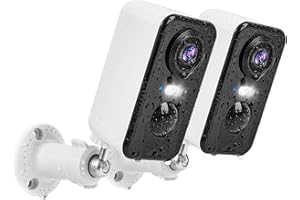 PM POPMAKE Wireless Cameras for Home Security Outdoor, 2K Color Night Vision Battery Powered WiFi Security Camera Spotlight/Siren Motion Detection 2-Way Talk Waterproof Cloud Storage Outdoor Camera Wireless 2PCS