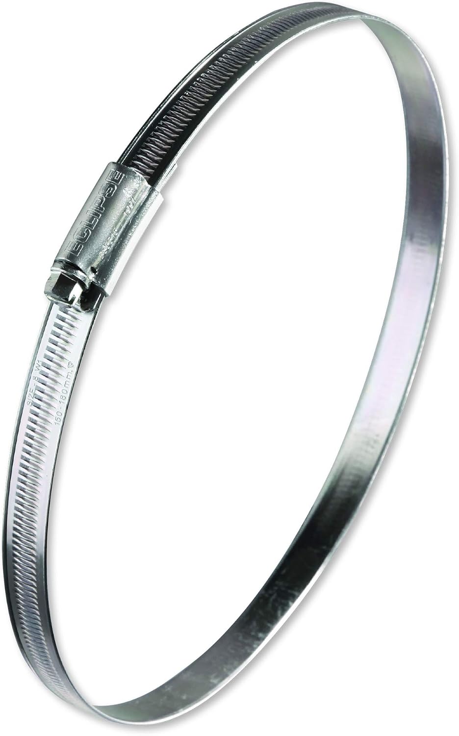 Eclipse Professional Tools ECW1-8 W1 Bag of 10 150-180mm (5 ⅞" - 7 ⅛") Mild Steel Worm Gear Hose Clamps, Silver, 35-50mm (1 ⅜" - 1 ¾") - Image 3
