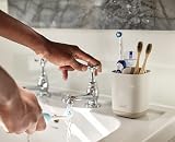 Joseph Joseph Easy-Store Toothbrush Holder Caddy Bathroom Storage Matt Ecru view 2
