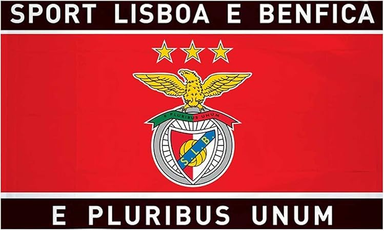 Sl Benfica Giant Primeira Liga Soccer Crest Flag 142cm X 90cm Amazon Co Uk Sports Outdoors