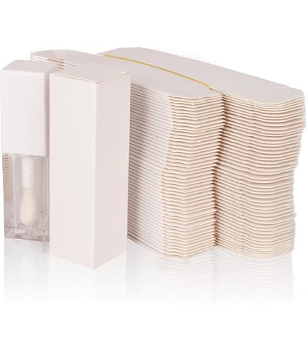 COSIDEA 50 Schwarze Kraftpapier-Boxen 22x22x137 Mm – Für Lipgloss, Mascara, Eyeliner, Mit Logo-Anpassung