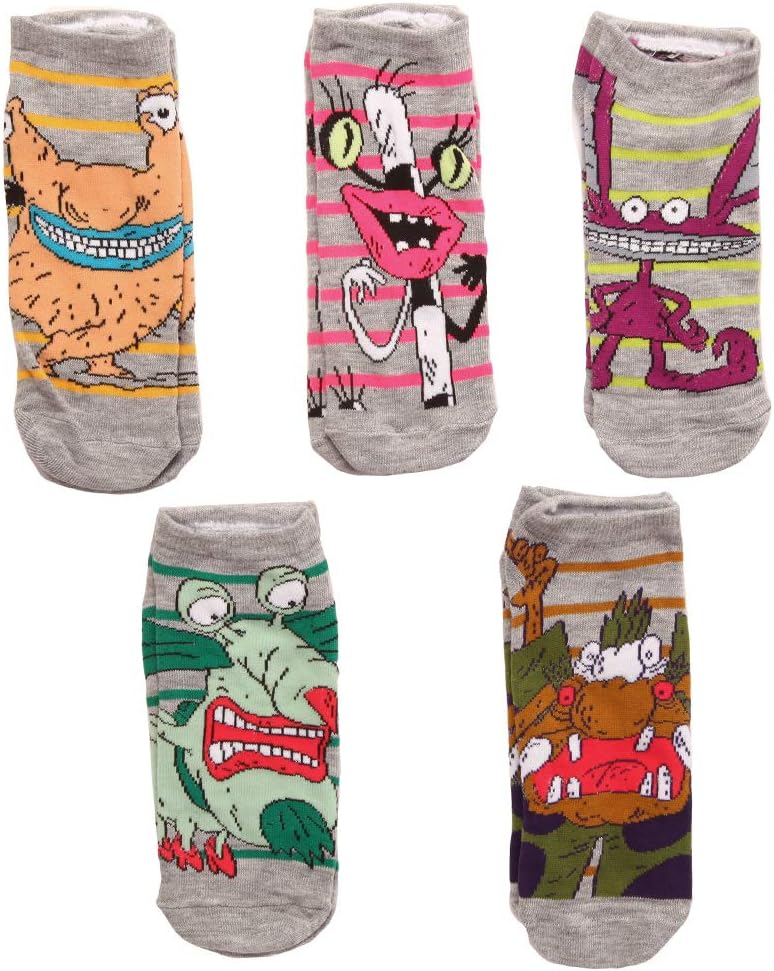 Aaahh!!! Real Monsters Characters Adult 5-pack Low-cut Socks