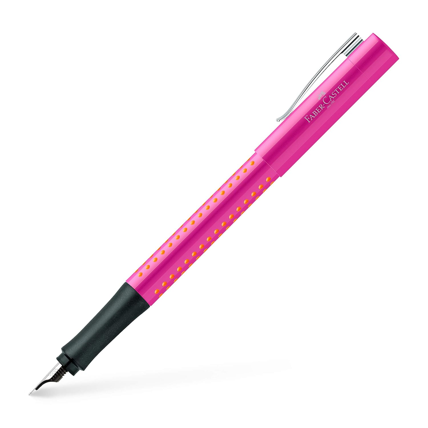 Faber-Castell 140914 Grip 2010 M Fountain Pen - Pink/Orange - Image 5