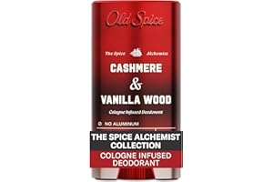 Old Spice Aluminum Free Deodorant for Men, The Spice Alchemist Collection, 24/7 Cologne Infused Scent, No Trade Off Formula, Free of Parabens & Phthalates, Cashmere + Vanilla Wood Scent, 3.0 oz