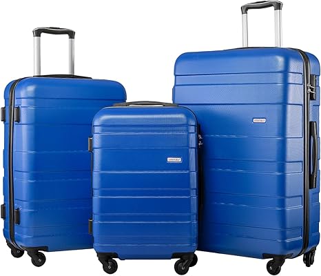 4 wheel suitcase set of 3