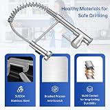 APPASO Kitchen Tap Sink Mixer with Pull Down Sprayer 360° Swivel Stainless view 4