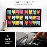 Vault X 12 XL Pocket Zip Binder 624 Cards Teal Exo Tec Album Material view 4