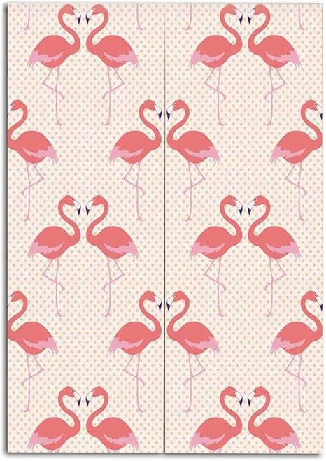 Amazon ドアカーテン ツーパネル ファッション フラミンゴ フラミンゴバードシルエット 異なるポーズとフェザーのモノクローム ブラックライトグレーホワイト カスタマイズ 幅27 6 X 高さ35 4 31 5 W By 35 4 H Ningbo Menlian K80xg90cm カーテン