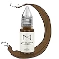 M - 7Ink Seven Colors Liquid Pigment Ink for Eyebrow Tattoo - Permanent Makeup Microblading Supplies Kit - Machine Use - Microshading - No Mixing Professionals Only -10ml (Single, Brown)