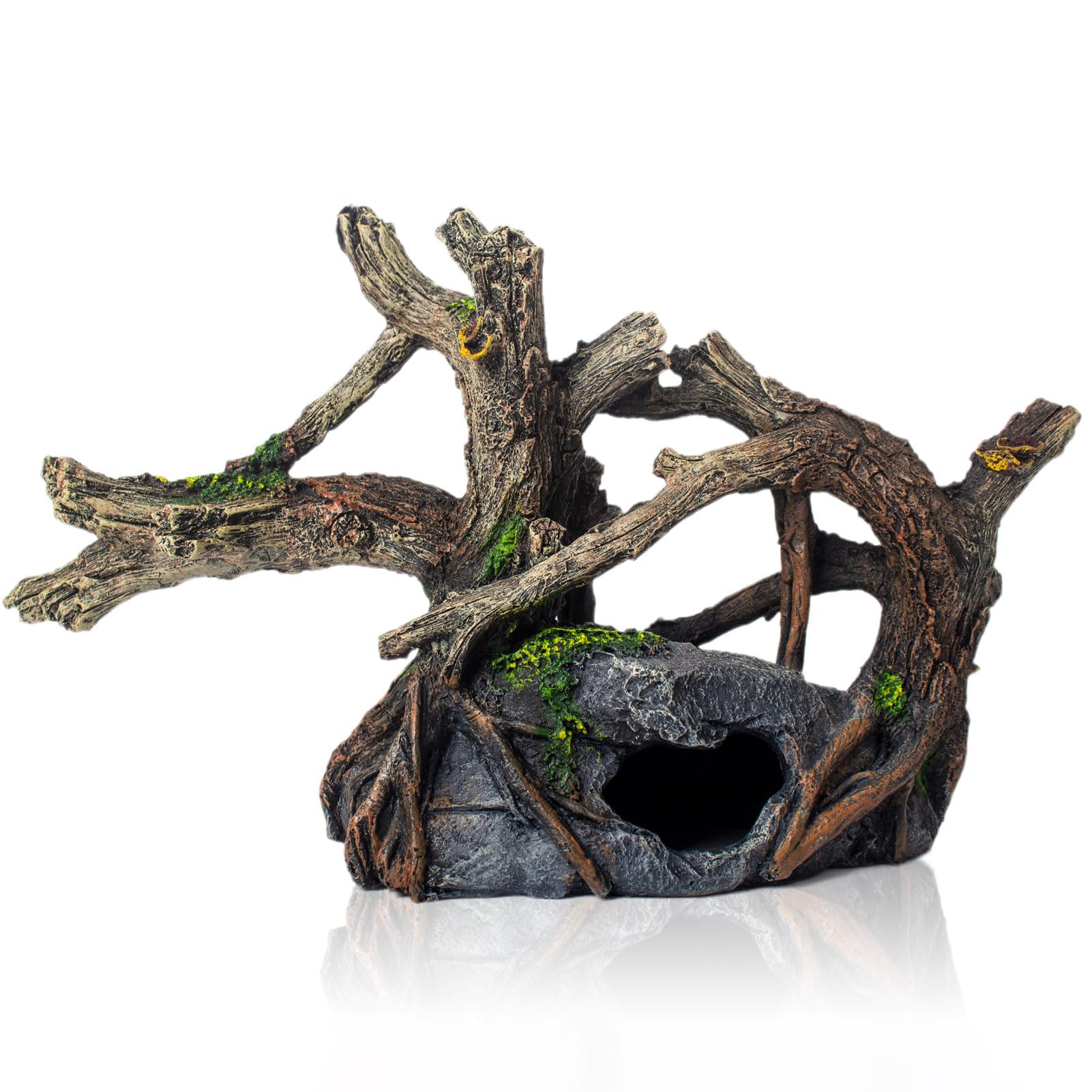 TAOMYPETS Fish Tank Decorations Aquarium Décor Resin Artificial Tree Trunk Root (A)