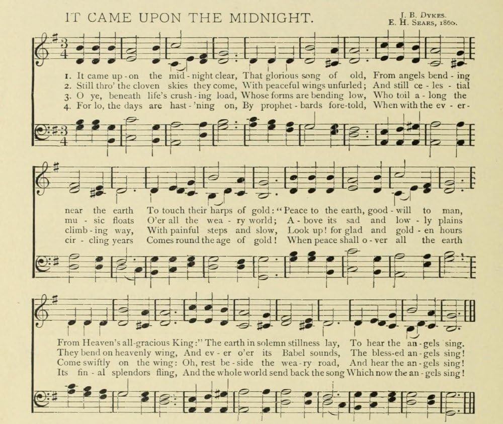 Amazon Com It Came Upon The Midnight Clear Willis Sears Christmas In Song 11 Poster Print 18 X 24 Posters Prints