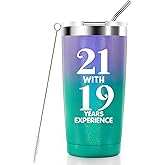 HIPOODAN 40th Birthday Gifts for Women, 40 Birthday Decoration,Gifts For Women Turning 40, 40 Years Old Birthday Gifts for Her, Mom, Wife, Sister, Friends 20oz Tumbler