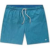 Southern Marsh Men’s Dockside - Circle Maze Swim Trunks – Quick-Dry Lightweight Swimming Shorts