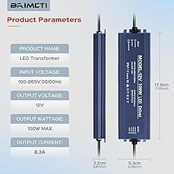 LED Driver 12V, BRIMETI LED Power Supply 100W
