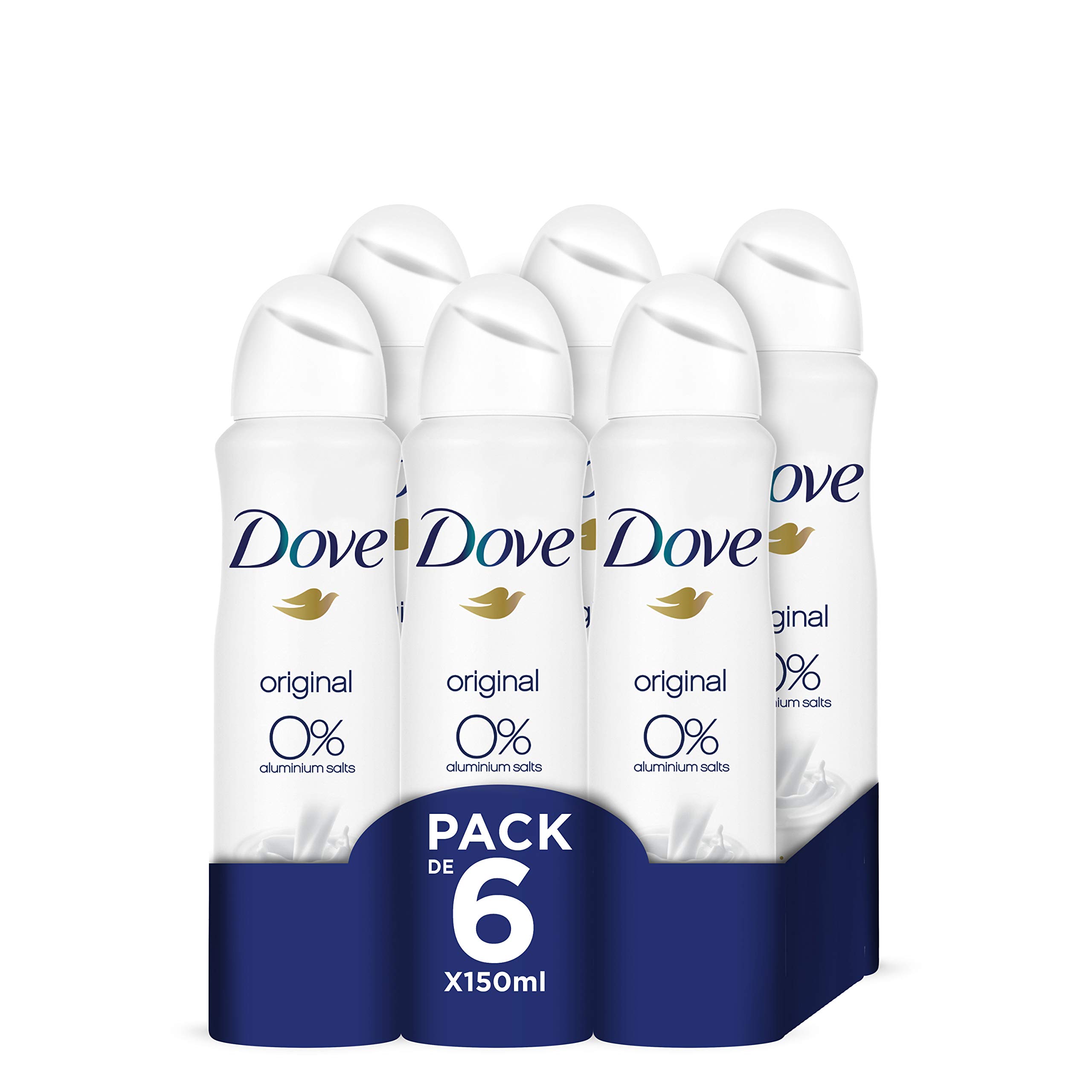 Dove Original Deodorant 6 150ml (Total: 900ml.)