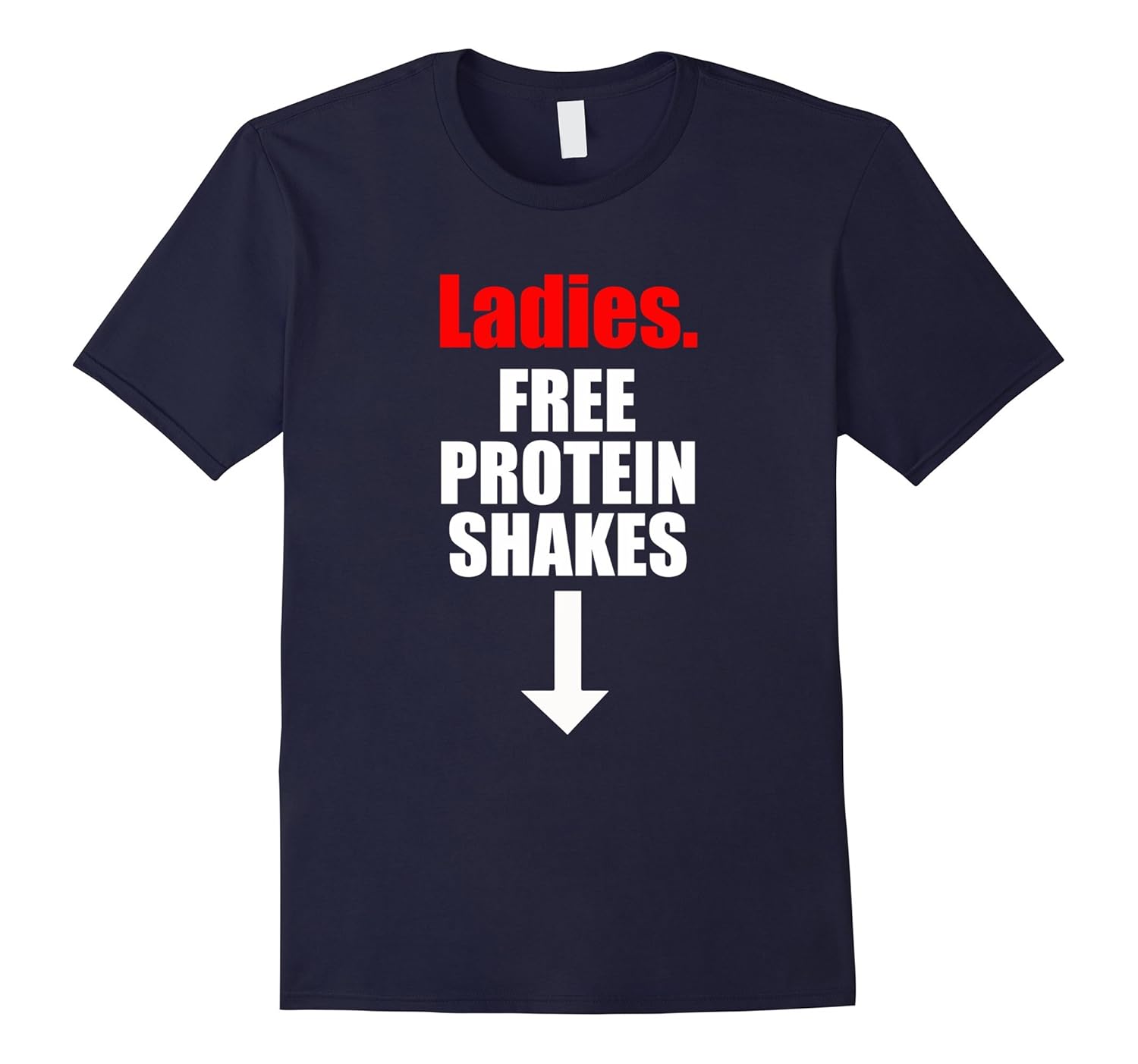 Womens Ladies Free Protein Shakes T-Shirt-ANZ