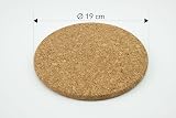 IKEA HEAT Trivet Round Cork Coaster Mat 19 cm Heat Resistant view 2