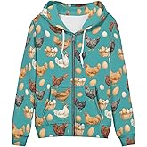 Showudesigns Zip Up Women's Hoodies & Sweatshirts XS-5XL