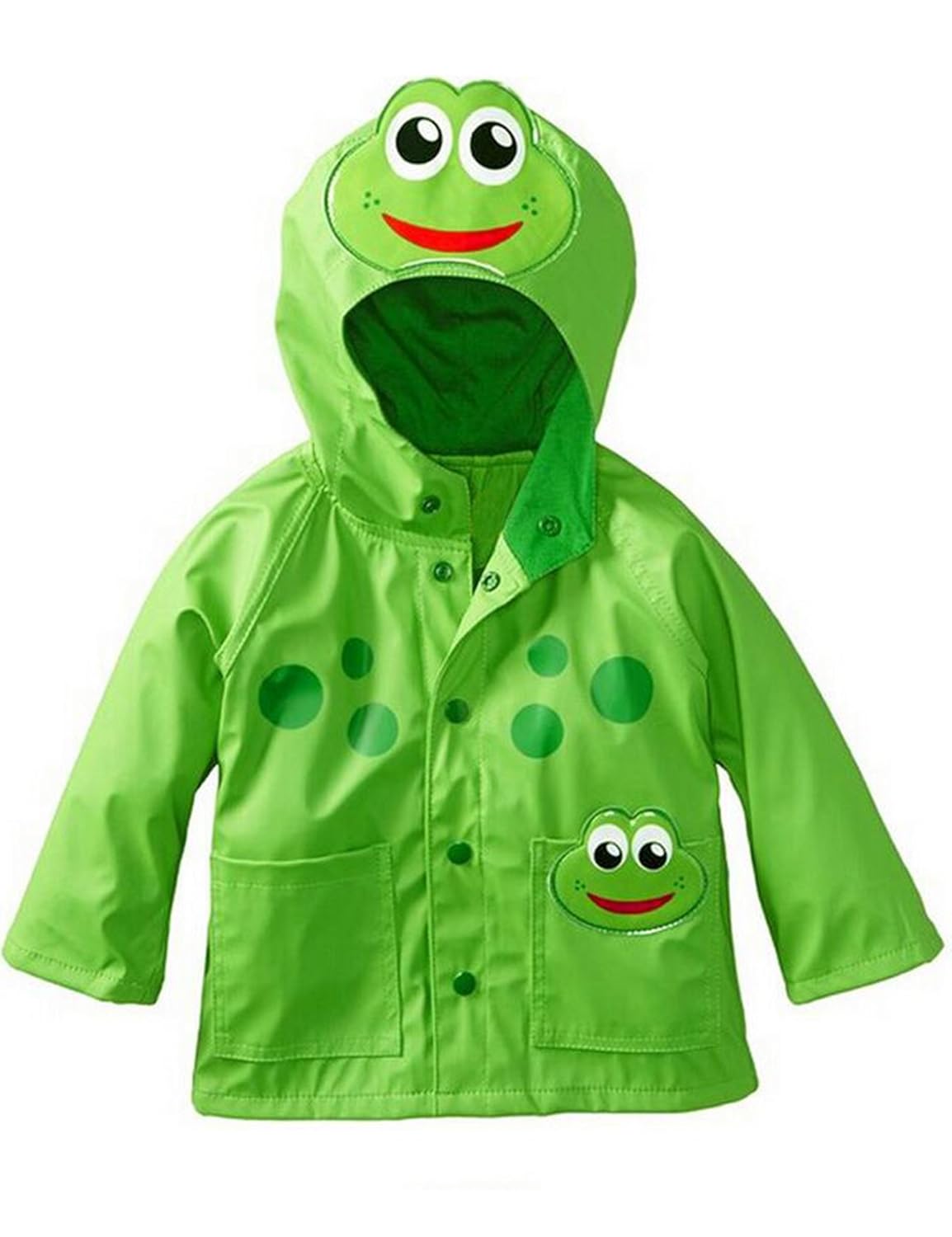 Echinodon Kinder Regenjacke Madchen Jungen Outdoor Jacke Frosch Form Kleinkind Wanderjacke Funktionsjacke Mit Kapuze