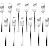 Amefa Bliss Table Fork, 18/0 Stainless Steel, Mirrored Finish, 8.06 Inch, Set of 12