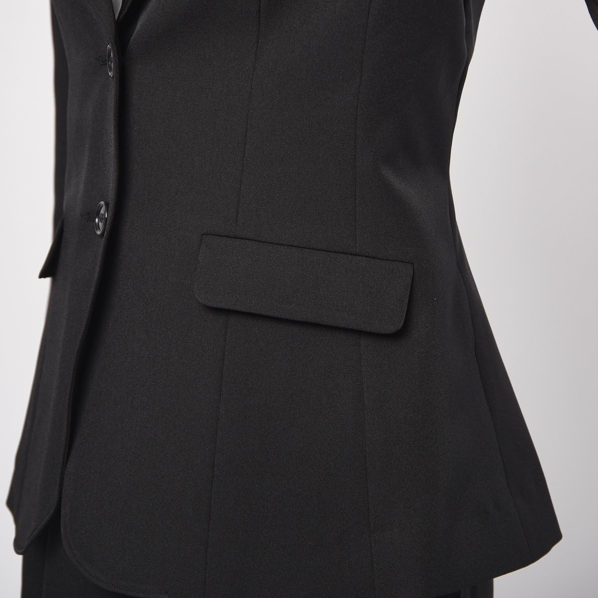 Amazon Nissen ニッセン スーツ 大きいサイズ 上下 セット ジャケット スカート ストレッチ レディース 黒 スカート スーツ 通販