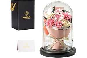 Lafloraita Mothers Day Roses Gifts for Her,Rose Gifts for Women,Valentine's Day, Mother's Day,Birthday, Romantic Gifts for Mom Girlfriend Wife,Pink Carnation